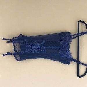 Blue lace Victoria’s Secret 32B corset